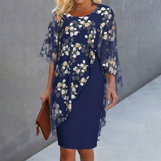 Lisette | Floral Dress with Tummy Coverage