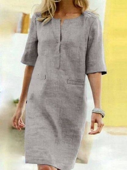 Amy | Cotton-Linen Dress