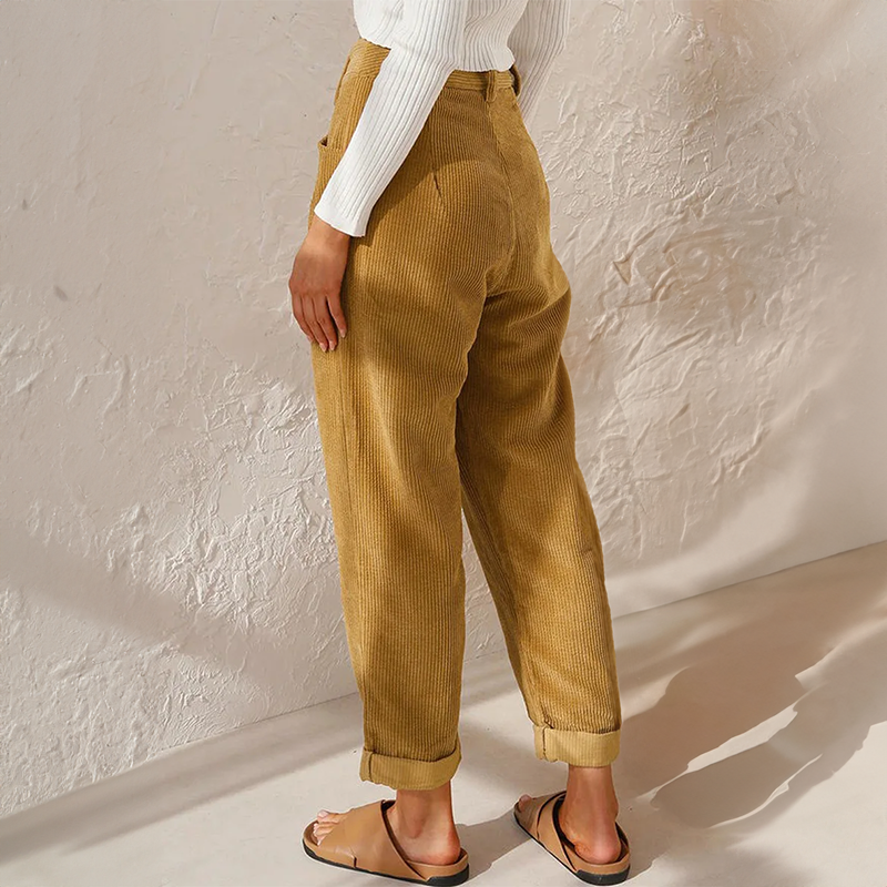 Elise | Casual Cordruroy Trousers