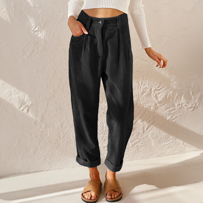 Elise | Casual Cordruroy Trousers