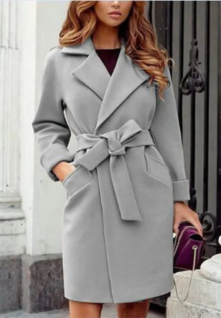 Isla | Stylish Coat with Belt