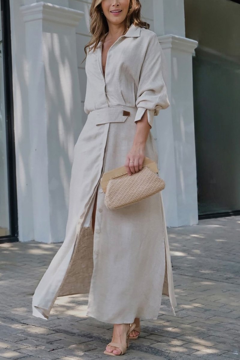 Samantha | Elegant Linen Dress