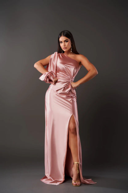 Jamie | Elegant Satin Dress